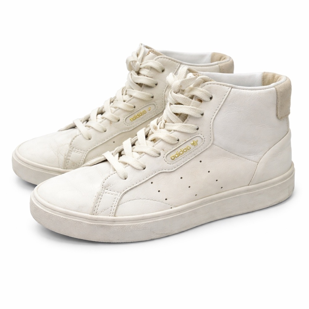 adidas White High-Top Sneakers